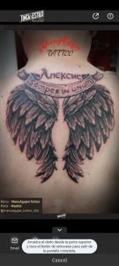 Seleccionados dos de nuestros tatuajes en el anuario 2024, tatuajealas, tatuajeespalda, mejortatuaje, mejortatuadorparla, tatuajesparla, estudiotatuajeparla